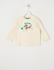 Teeny Weeny Dog Long Sleeve Tee, Chalk product photo