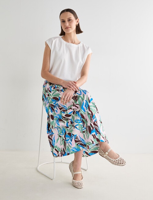 Jigsaw Yuki Seersucker Top, White product photo View 03 L