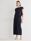Jigsaw Yuki Seersucker Top, Navy product photo View 07 S