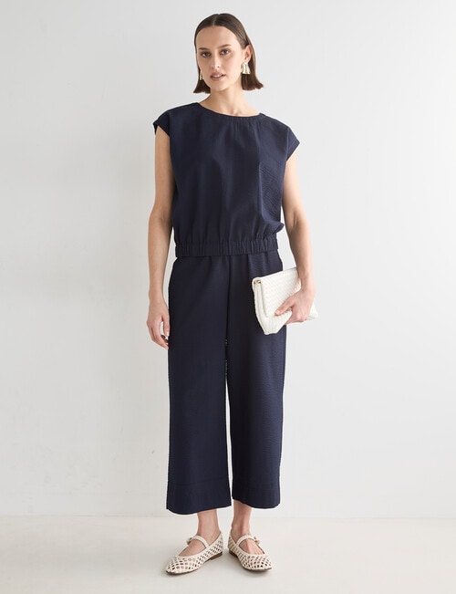 Jigsaw Yuki Seersucker Pants, Navy product photo