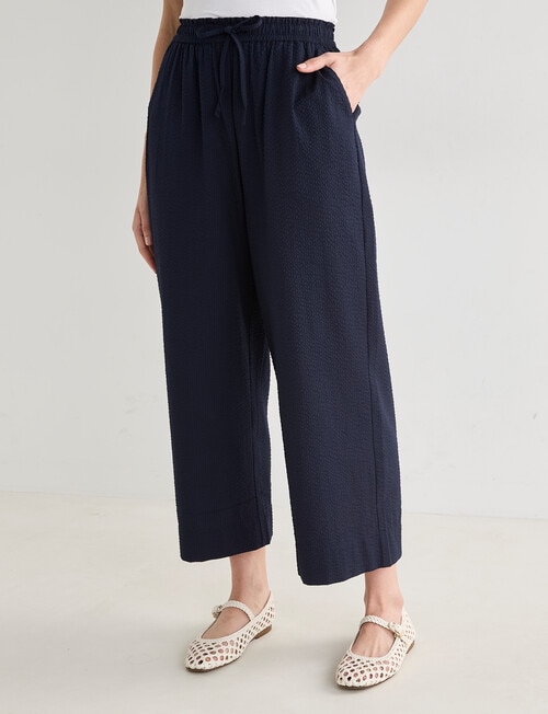 Jigsaw Yuki Seersucker Pants, Navy product photo View 03 L