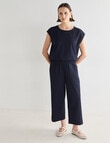Jigsaw Yuki Seersucker Pants, Navy product photo View 04 S