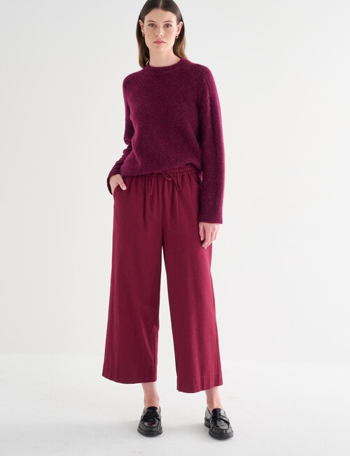 Jigsaw Yuki Seersucker Pants, Plum product photo View 03 L