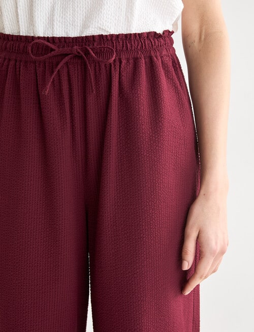 Jigsaw Yuki Seersucker Pants, Plum product photo View 04 L