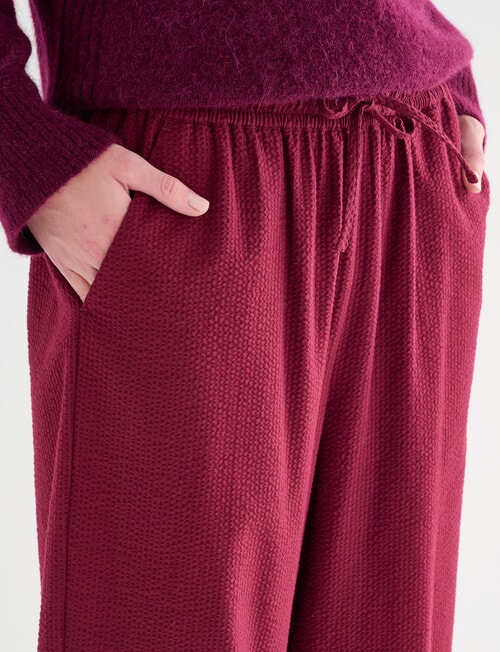 Jigsaw Yuki Seersucker Pants, Plum product photo View 04 L