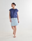 Mineral Blithe Drawstring Top, Navy product photo View 07 S
