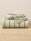 Haven Flannelette Duvet Cover Set, Stripe Olive product photo View 05 S
