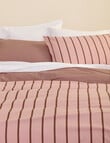 Haven Flannelette Duvet Cover Set, Stripe Rose product photo View 02 S