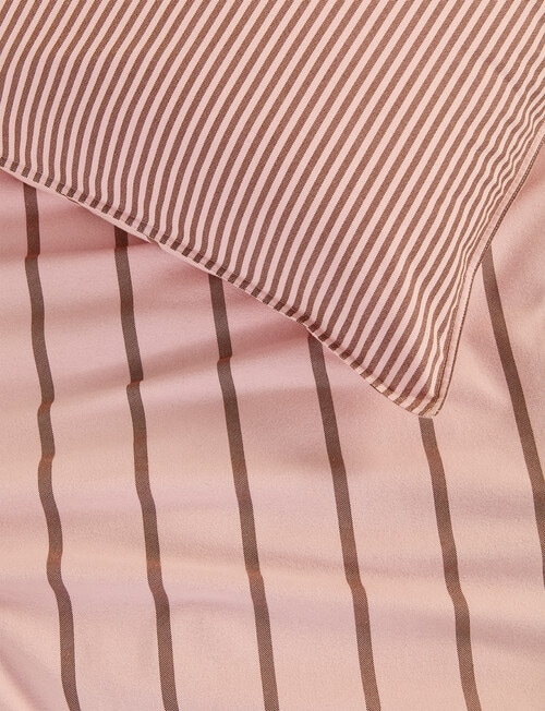 Haven Flannelette Duvet Cover Set, Stripe Rose product photo View 03 L