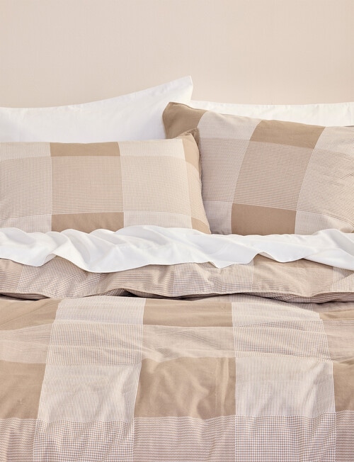 Haven Flannelette Duvet Cover Set, Large Check product photo View 02 L