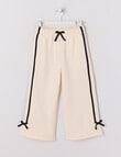 Mac & Ellie Wide Leg Tape Trackpant, Natural product photo
