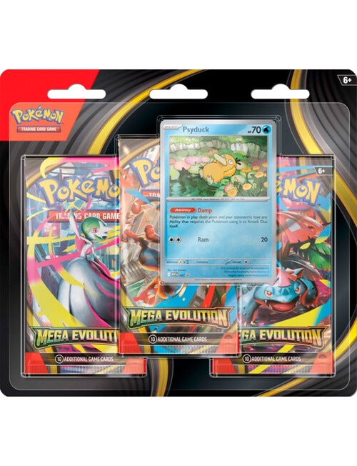 Pokemon Trading Card Mega Evolution 1 Blister, 3-Pack, Assorted product photo View 02 L