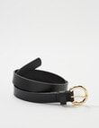 Boston + Bailey Thin Belt, Black product photo