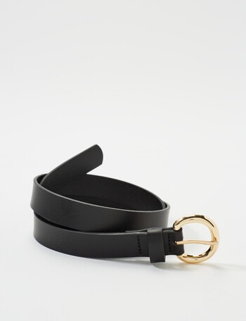 Boston + Bailey Thin Belt, Black product photo
