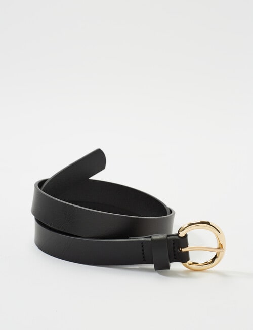 Boston + Bailey Thin Belt, Black product photo
