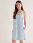 Mineral Daria Sleeveless Denim Dress, Blue product photo