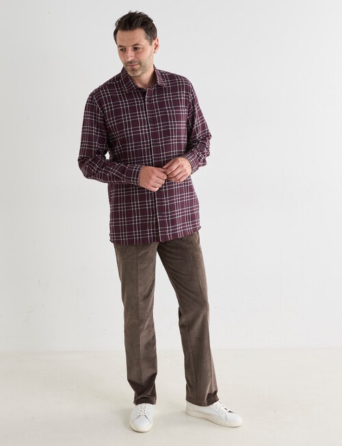 Chisel Cord Pants, Brown product photo View 03 L