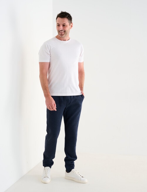 Chisel Side Panel Trackpant, Navy Marle product photo View 03 L