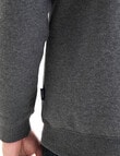 Chisel Fashion Fleece Crew Sweatshirt, Charcoal Marle product photo View 06 S