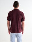 Chisel Quick Dry Textured Polo Shirt, Maroon product photo View 02 S