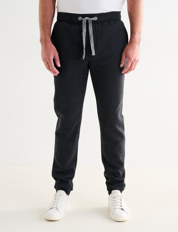 Chisel Side Panel Trackpant, Charcoal Marle product photo