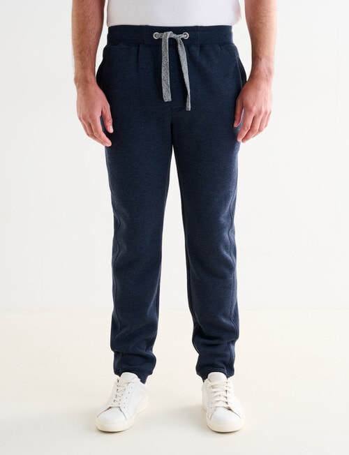 Chisel Side Panel Trackpant, Navy Marle product photo