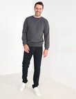 Chisel Fashion Fleece Crew Sweatshirt, Charcoal Marle product photo View 03 S