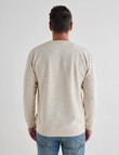 Chisel Fashion Fleece Crew Sweatshirt, Natural Marle product photo View 02 S