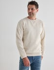 Chisel Fashion Fleece Crew Sweatshirt, Natural Marle product photo View 05 S