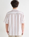 Tarnish Crosby St Stripe Shirt, Rust product photo View 02 S