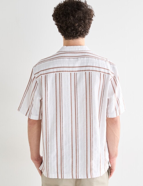 Tarnish Crosby St Stripe Shirt, Rust product photo View 02 L