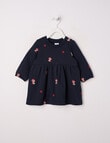 Teeny Weeny Play Time Fleece Mushroom Dress, Navy product photo