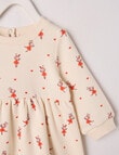 Teeny Weeny Play Time Fleece Ballerina Dress, Cream product photo View 02 S