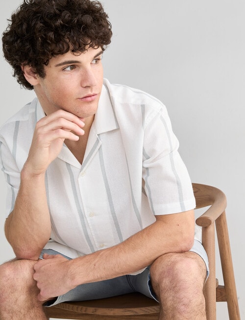 Tarnish Park Ave Stripe Shirt, Mint product photo