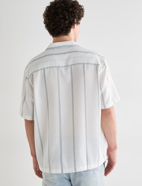 Tarnish Park Ave Stripe Shirt, Mint product photo View 02 L