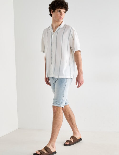 Tarnish Park Ave Stripe Shirt, Mint product photo View 03 L