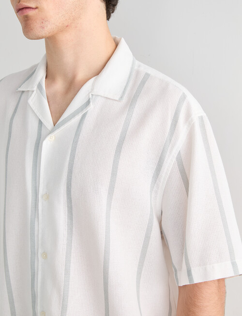Tarnish Park Ave Stripe Shirt, Mint product photo View 04 L