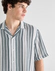 Tarnish Madison Ave Stripe Shirt, Green product photo View 04 S