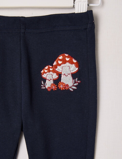 Teeny Weeny Play Time Rib Leggings, Navy product photo View 02 L