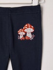 Teeny Weeny Play Time Rib Leggings, Navy product photo View 02 S