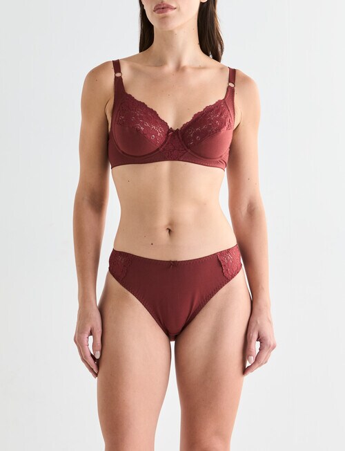 Caprice Cotton 025 Underwire Bra Spiced Apple, A-D product photo View 03 L