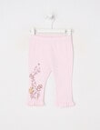 Teeny Weeny Heart and Bow Play Legging, Pink product photo