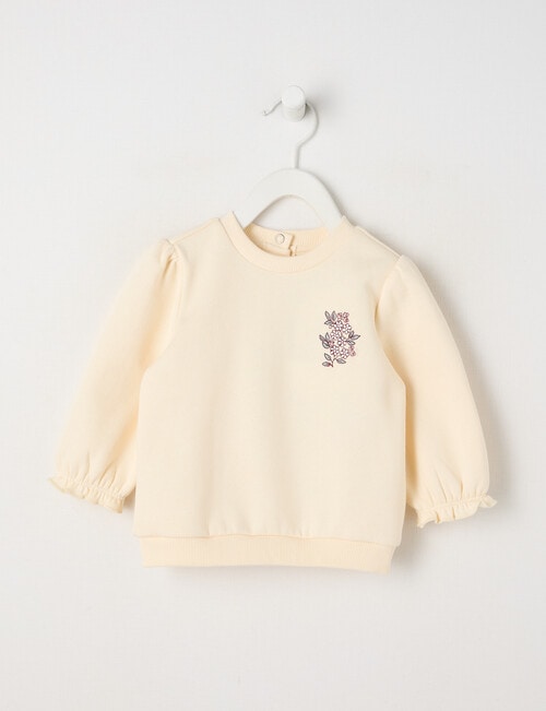 Teeny Weeny Play Time Embroidery Top, White product photo