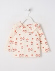 Teeny Weeny Play Time Stripe Top, Mushroom product photo