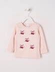 Teeny Weeny Play Time Cat Top, Cream product photo