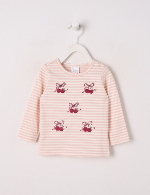 Teeny Weeny Play Time Cat Top, Cream product photo