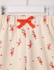 Teeny Weeny Play Time Fleece Ballerina Trackpant, Cream product photo View 02 S