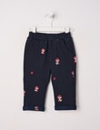 Teeny Weeny Play Time Fleece Mushroom Trackpant, Navy product photo