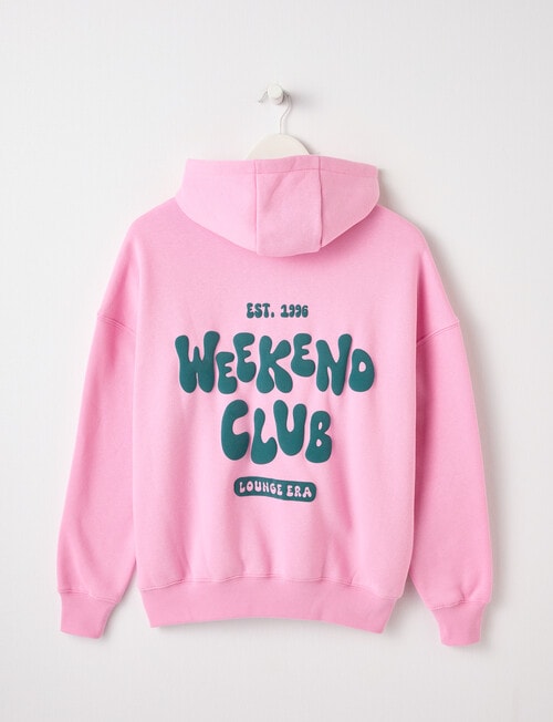 Switch Weekend Club Oversized Hoodie, Bubblegum product photo View 02 L