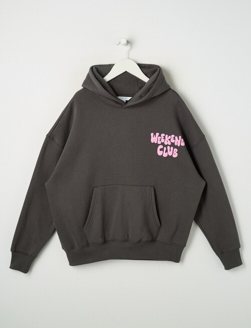 Switch Weekend Club Oversized Hoodie, Charcoal product photo